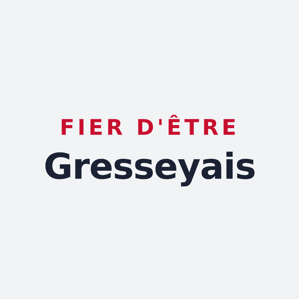 Poster « Fier d'être Gresseyais » — design pour Gressey