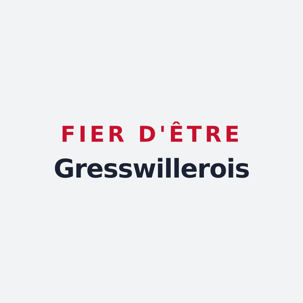 Poster « Fier d'être Gresswillerois » — design pour Gresswiller