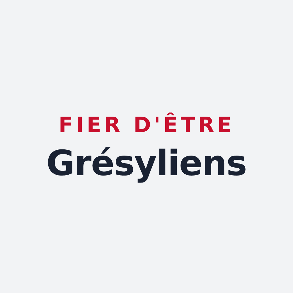 Poster « Fier d'être Grésyliens » — design pour Grésy-sur-Aix
