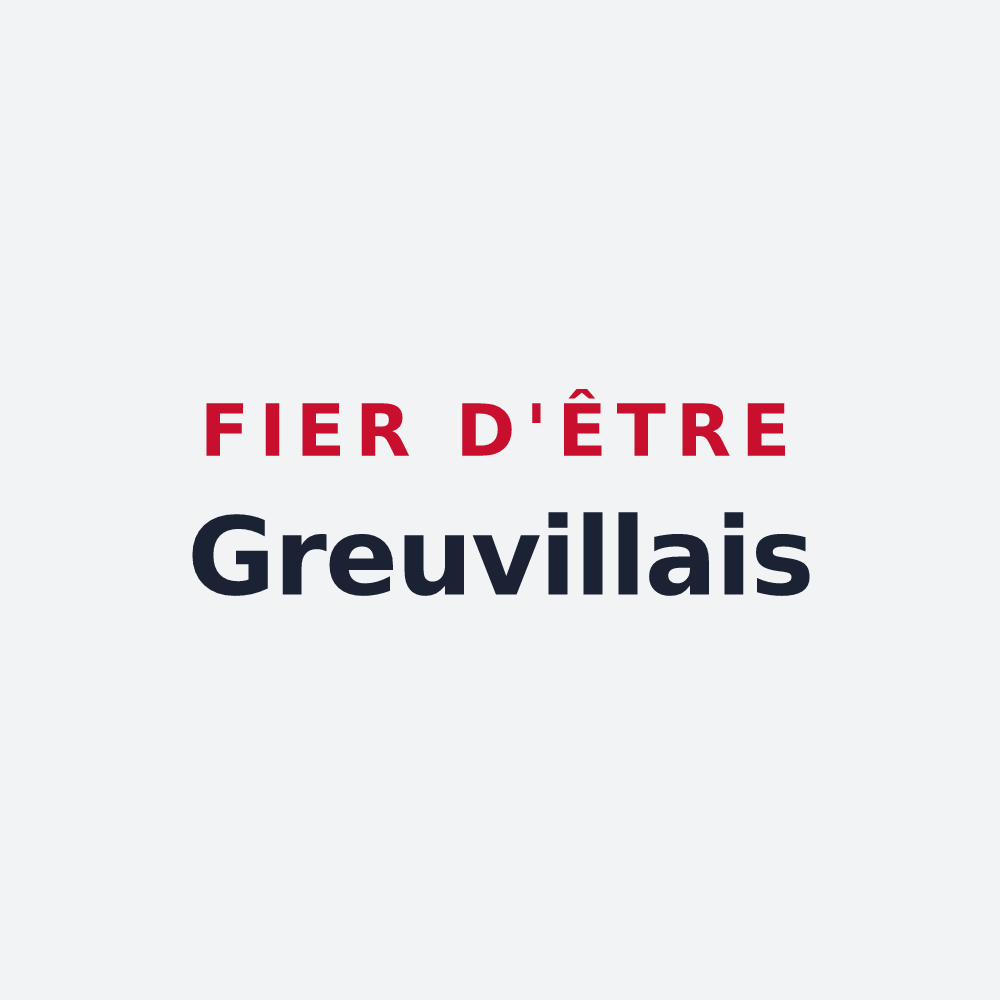 Poster « Fier d'être Greuvillais » — design pour Greuville