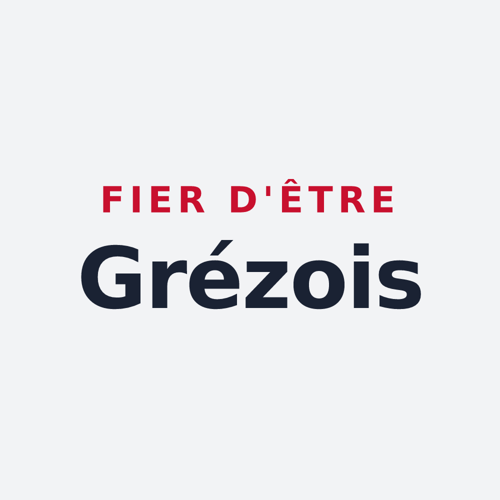 Poster « Fier d'être Grézois » — design pour Grèzes