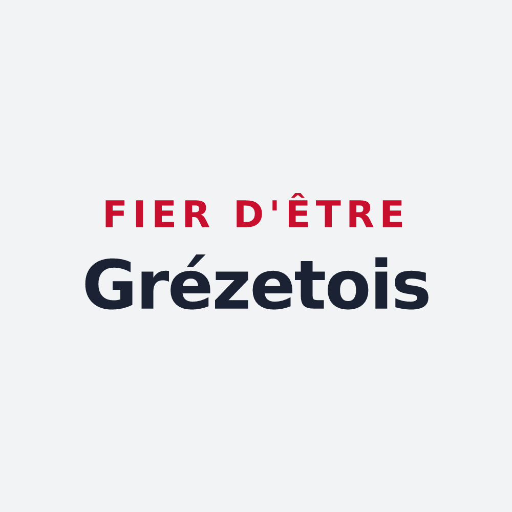 Poster « Fier d'être Grézetois » — design pour Grézet-Cavagnan