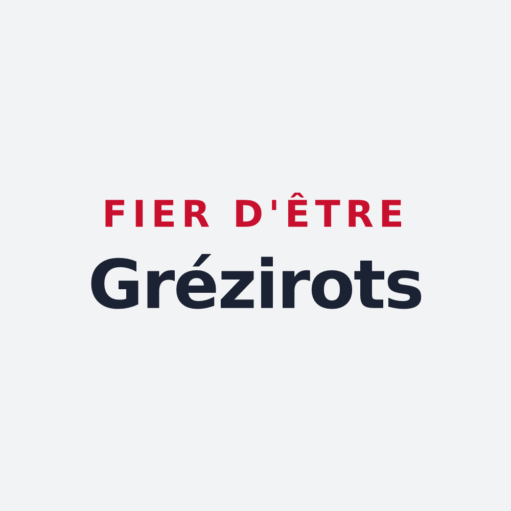 Poster « Fier d'être Grézirots » — design pour Grézieu-la-Varenne