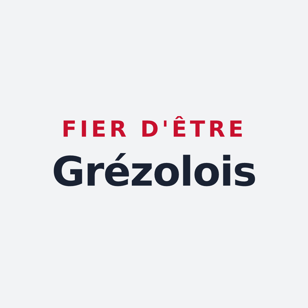 Poster « Fier d'être Grézolois » — design pour Grézieux-le-Fromental