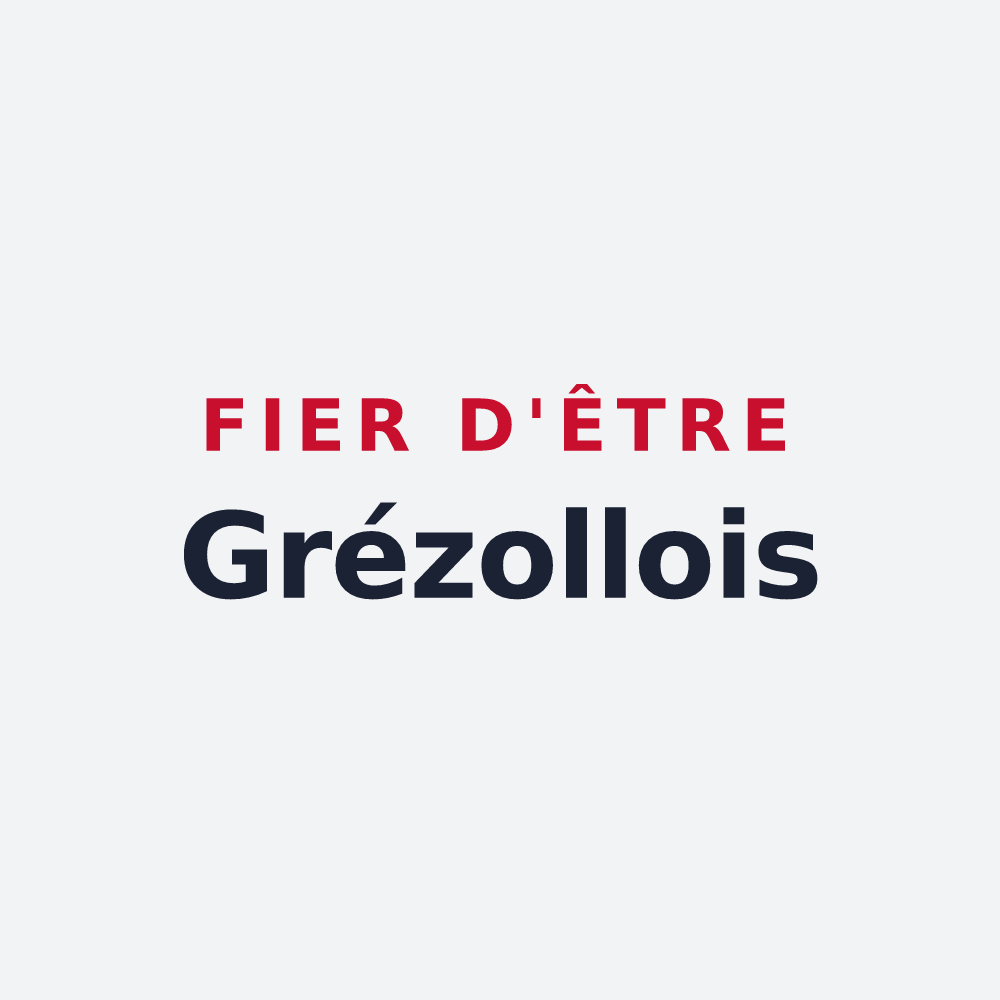 Poster « Fier d'être Grézollois » — design pour Grézolles