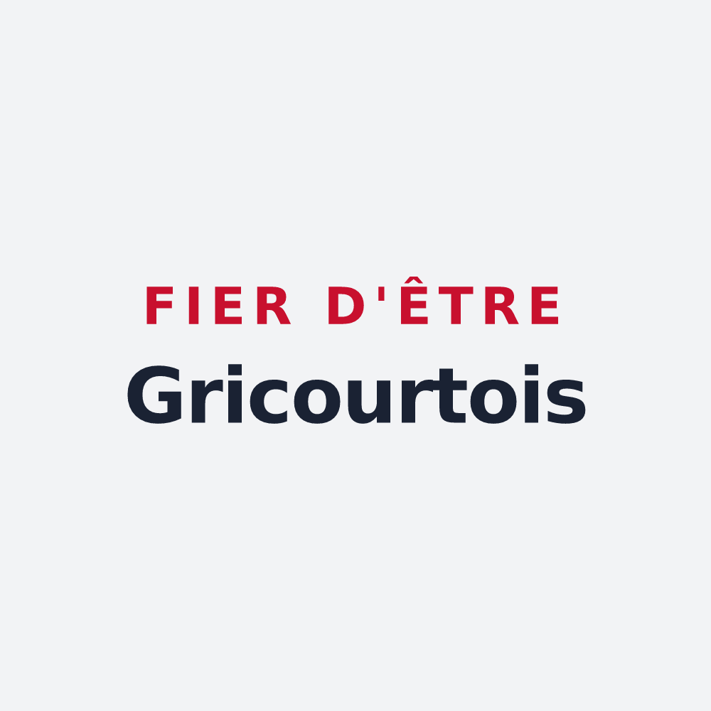 Poster « Fier d'être Gricourtois » — design pour Gricourt