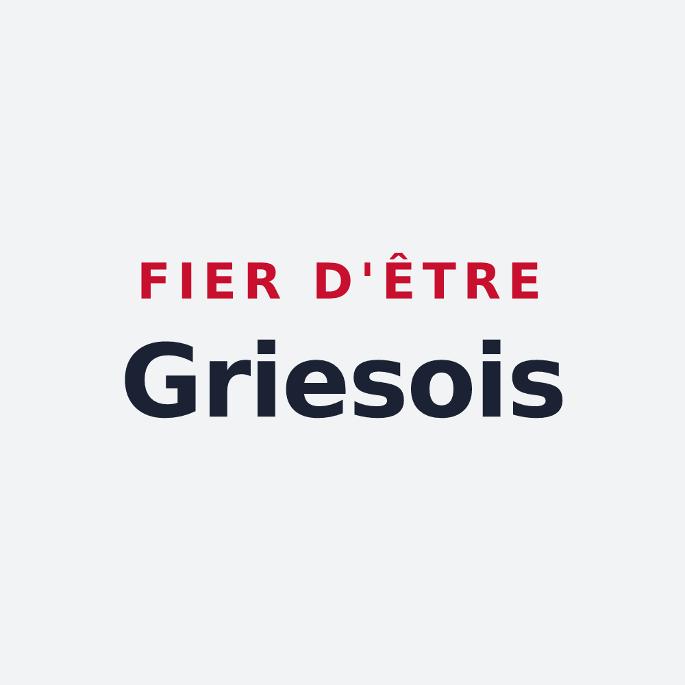 Poster « Fier d'être Griesois » — design pour Gries