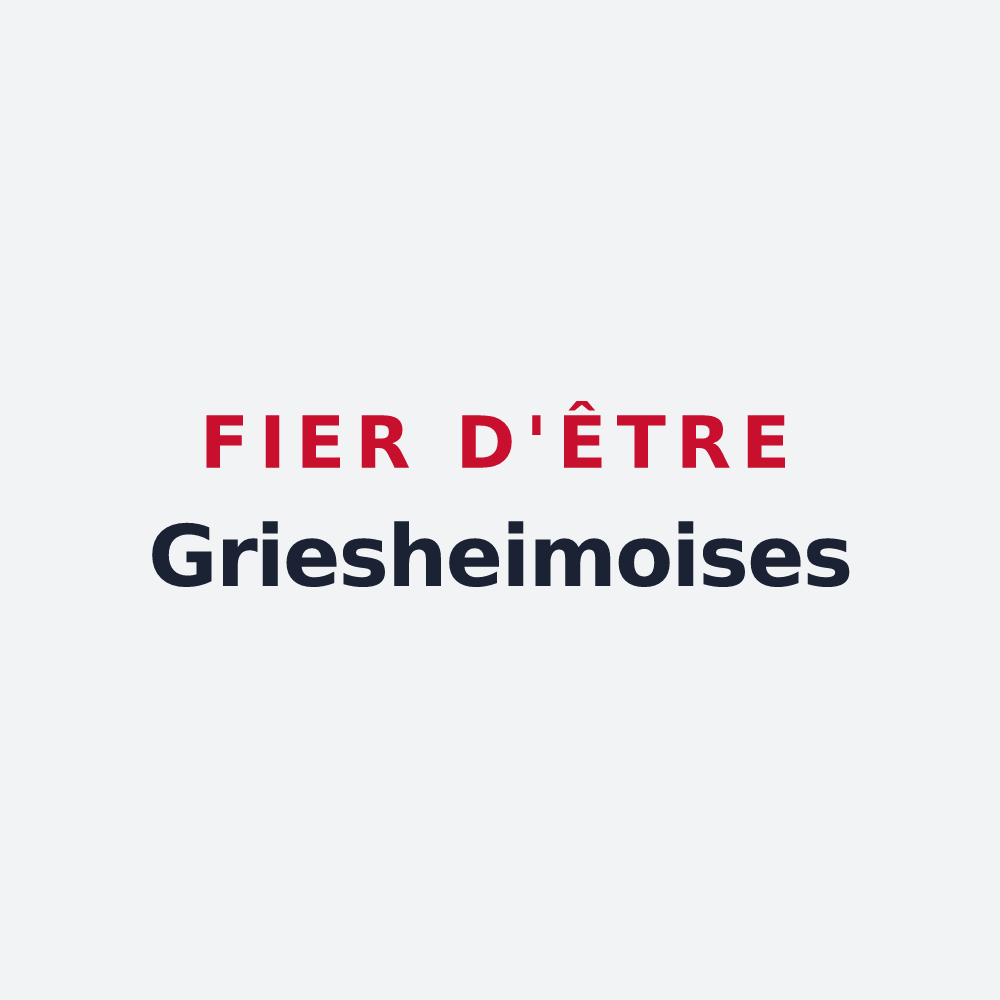 Poster « Fier d'être Griesheimoises » — design pour Griesheim-près-Molsheim
