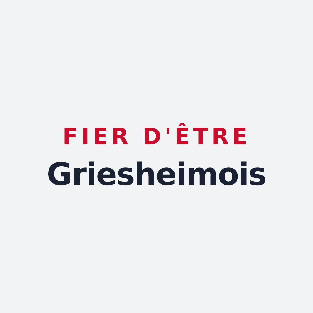 Poster « Fier d'être Griesheimois » — design pour Griesheim-sur-Souffel