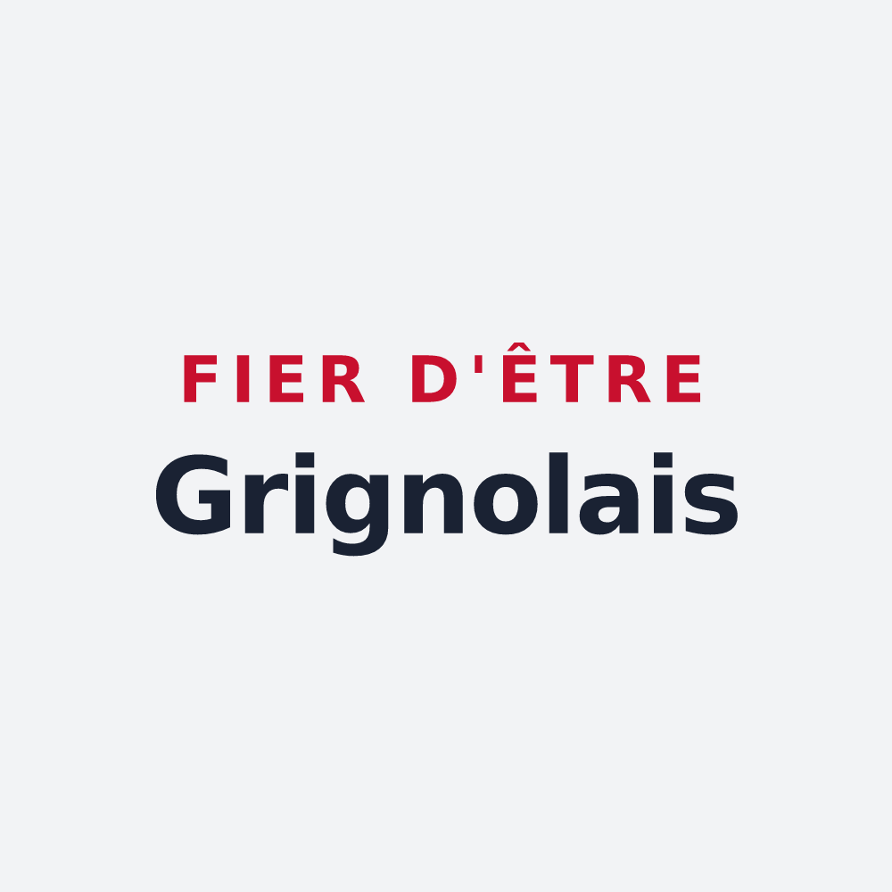 Poster « Fier d'être Grignolais » — design pour Grignols