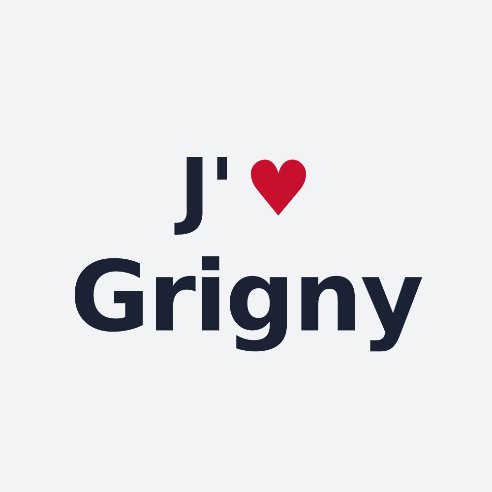 Poster personnalisé Grigny — design J'aime Grigny