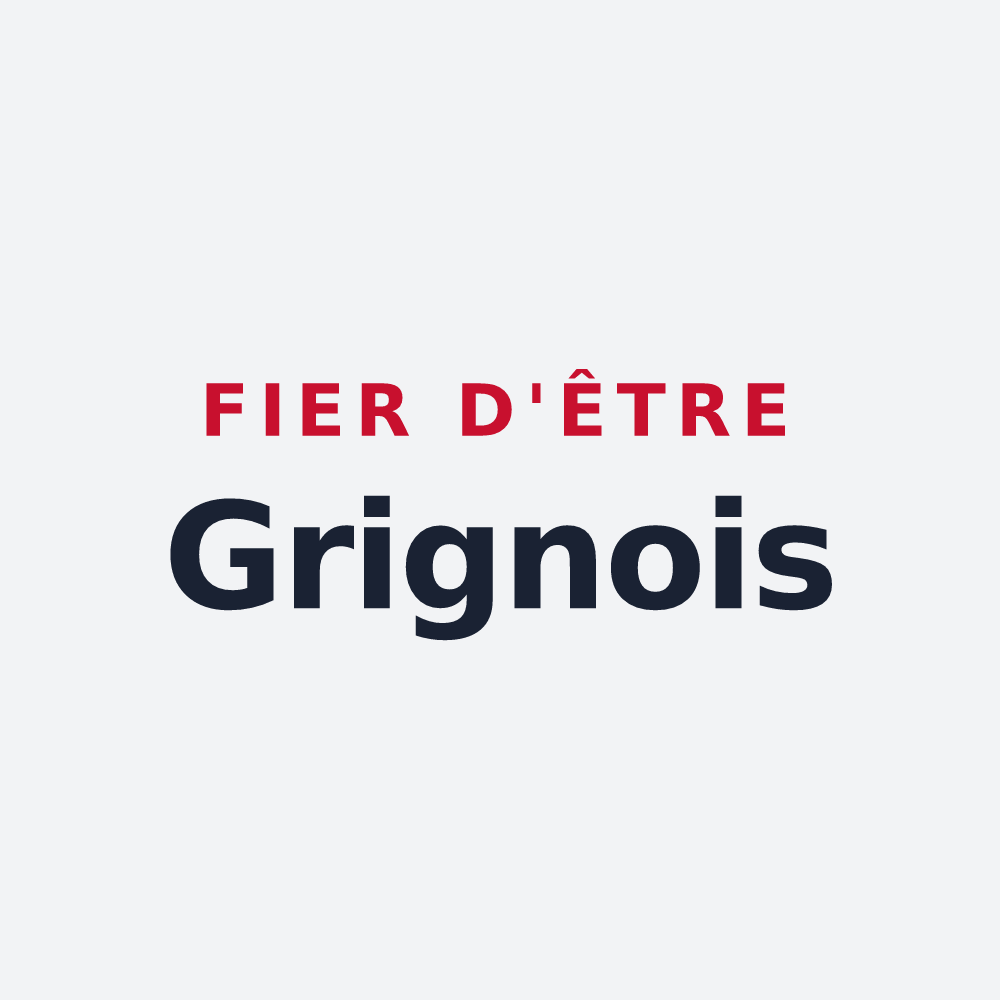 Poster « Fier d'être Grignois » — design pour Grigny