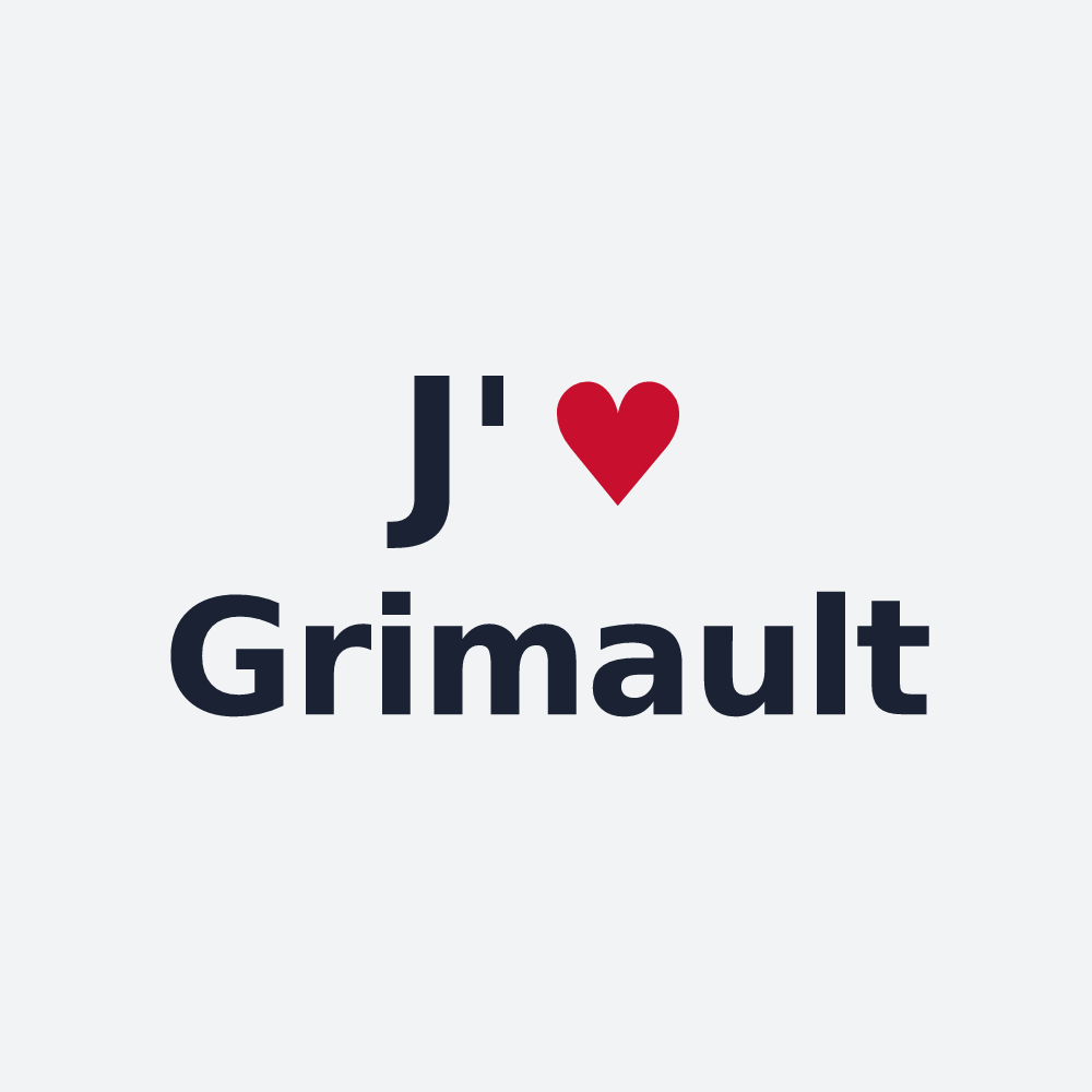 Poster personnalisé Grimault — design J'aime Grimault