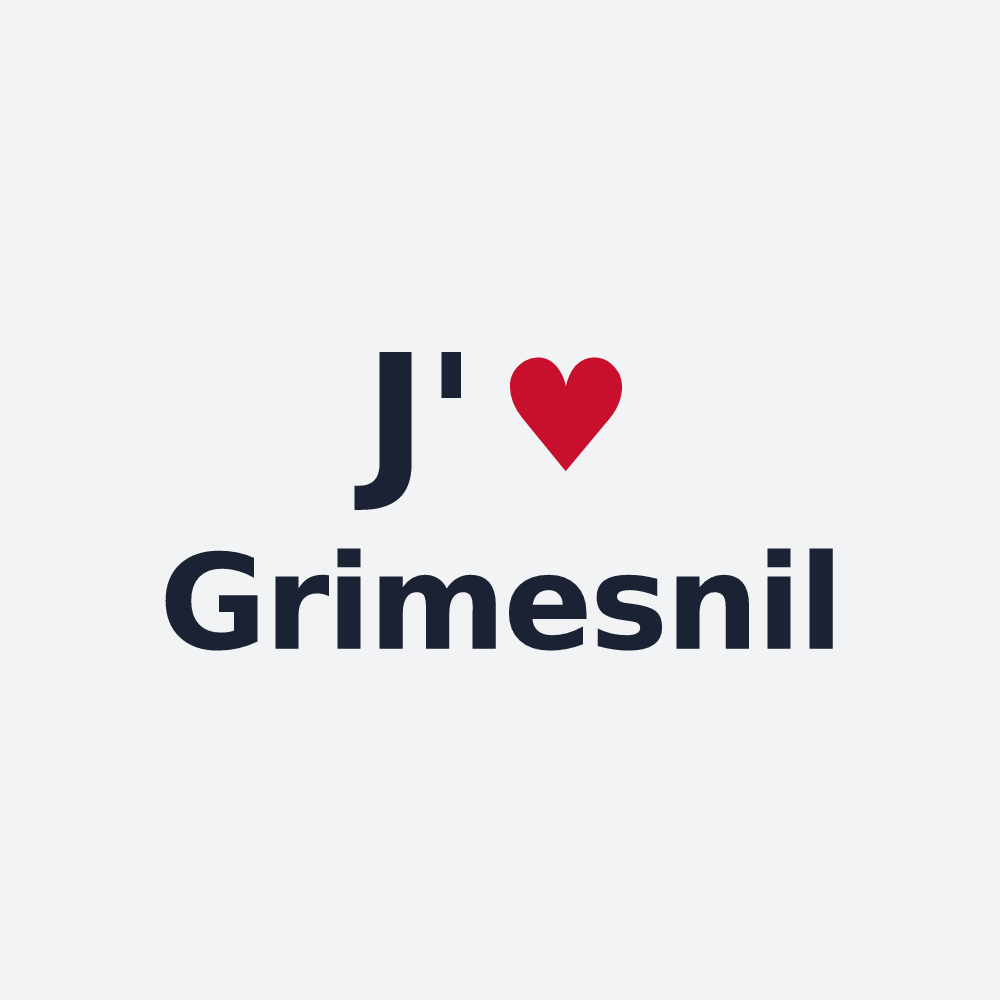 Poster personnalisé Grimesnil — design J'aime Grimesnil