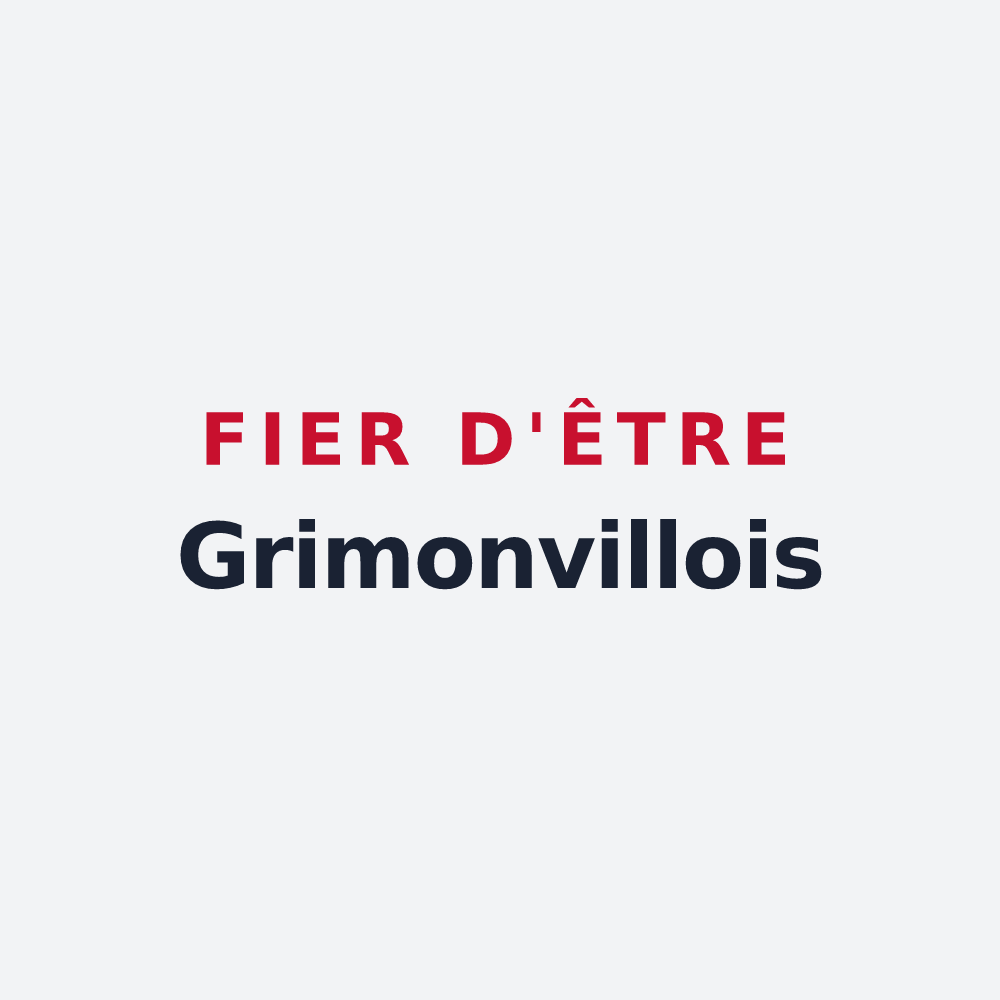 Poster « Fier d'être Grimonvillois » — design pour Grimonviller