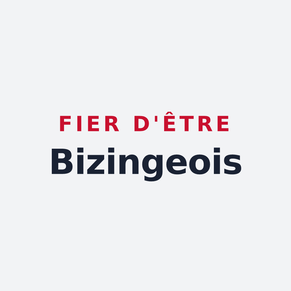 Poster « Fier d'être Bizingeois » — design pour Grindorff-Bizing