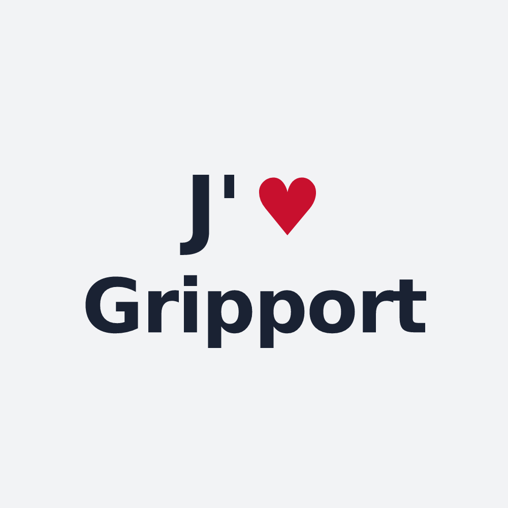 Poster personnalisé Gripport — design J'aime Gripport