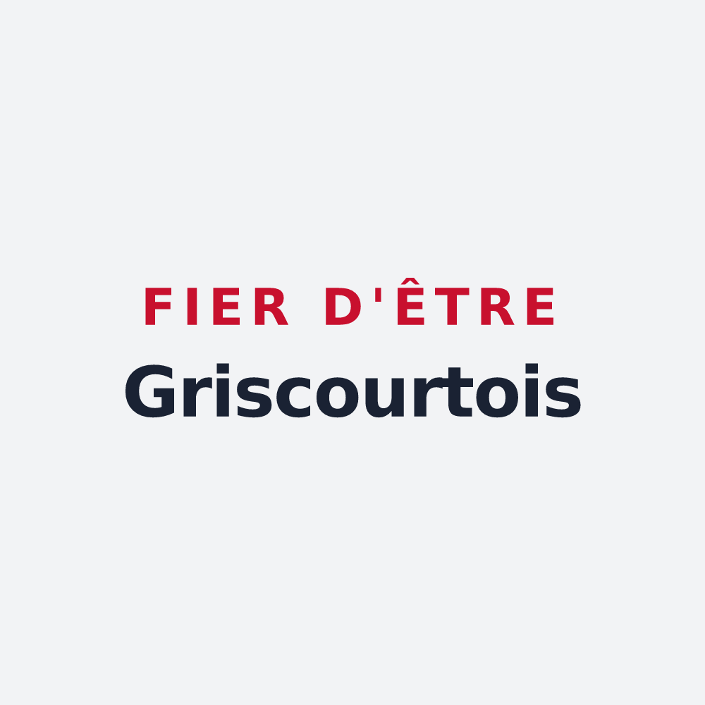 Poster « Fier d'être Griscourtois » — design pour Griscourt