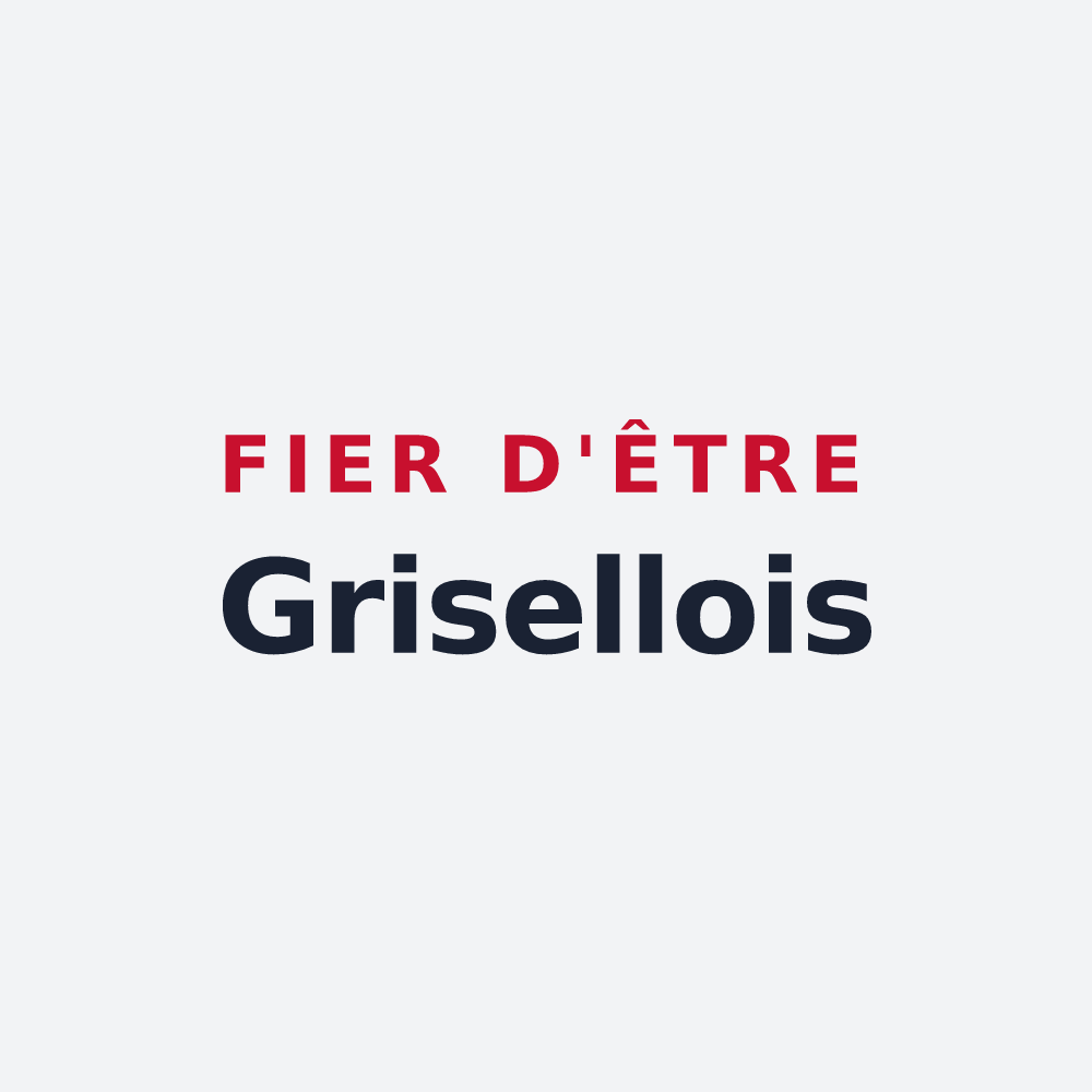 Poster « Fier d'être Grisellois » — design pour Griselles