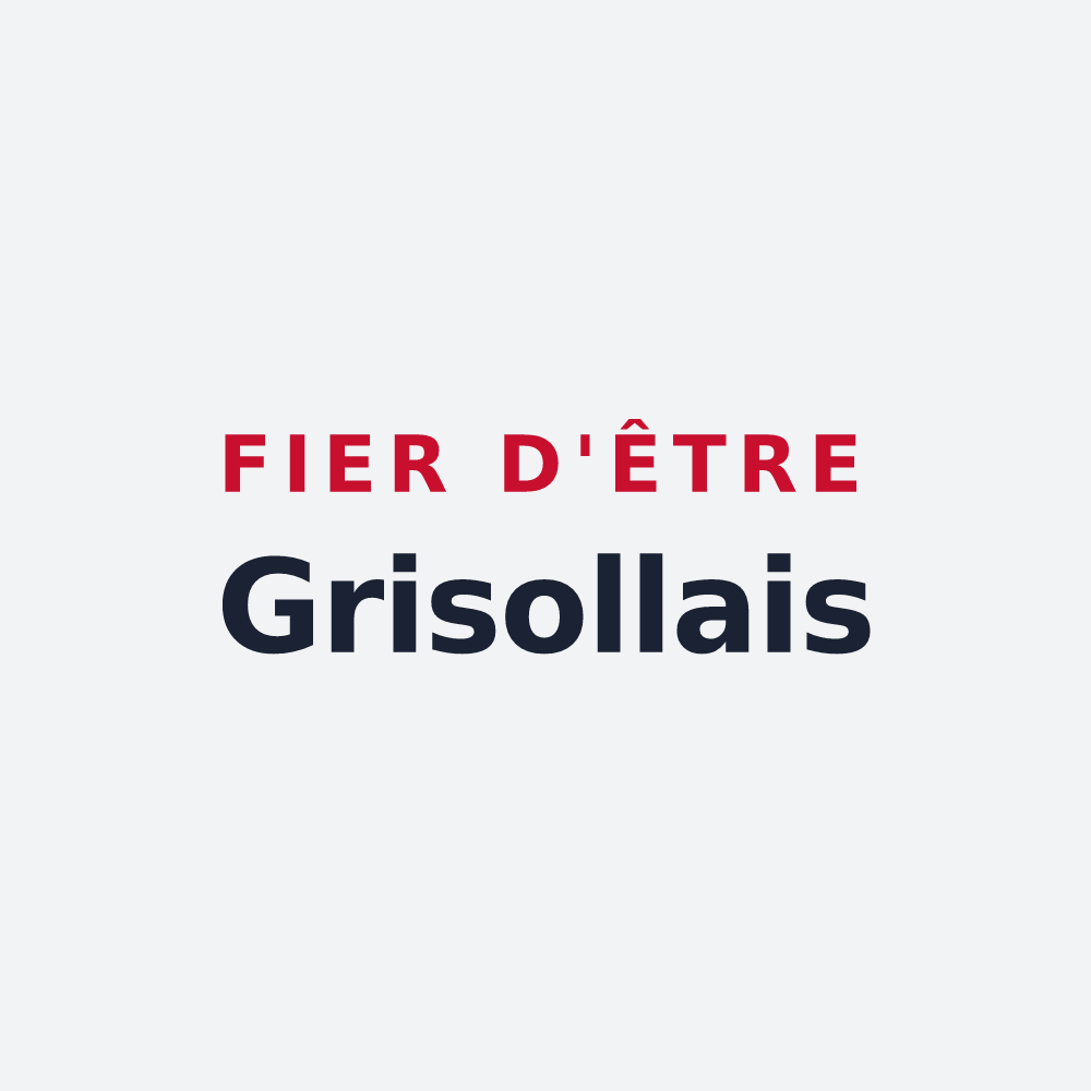 Poster « Fier d'être Grisollais » — design pour Grisolles