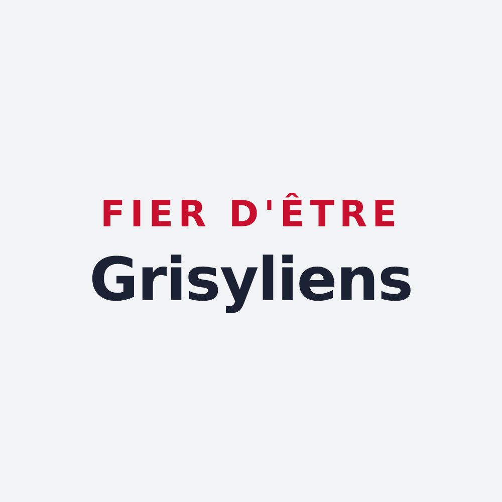 Poster « Fier d'être Grisyliens » — design pour Grisy-les-Plâtres