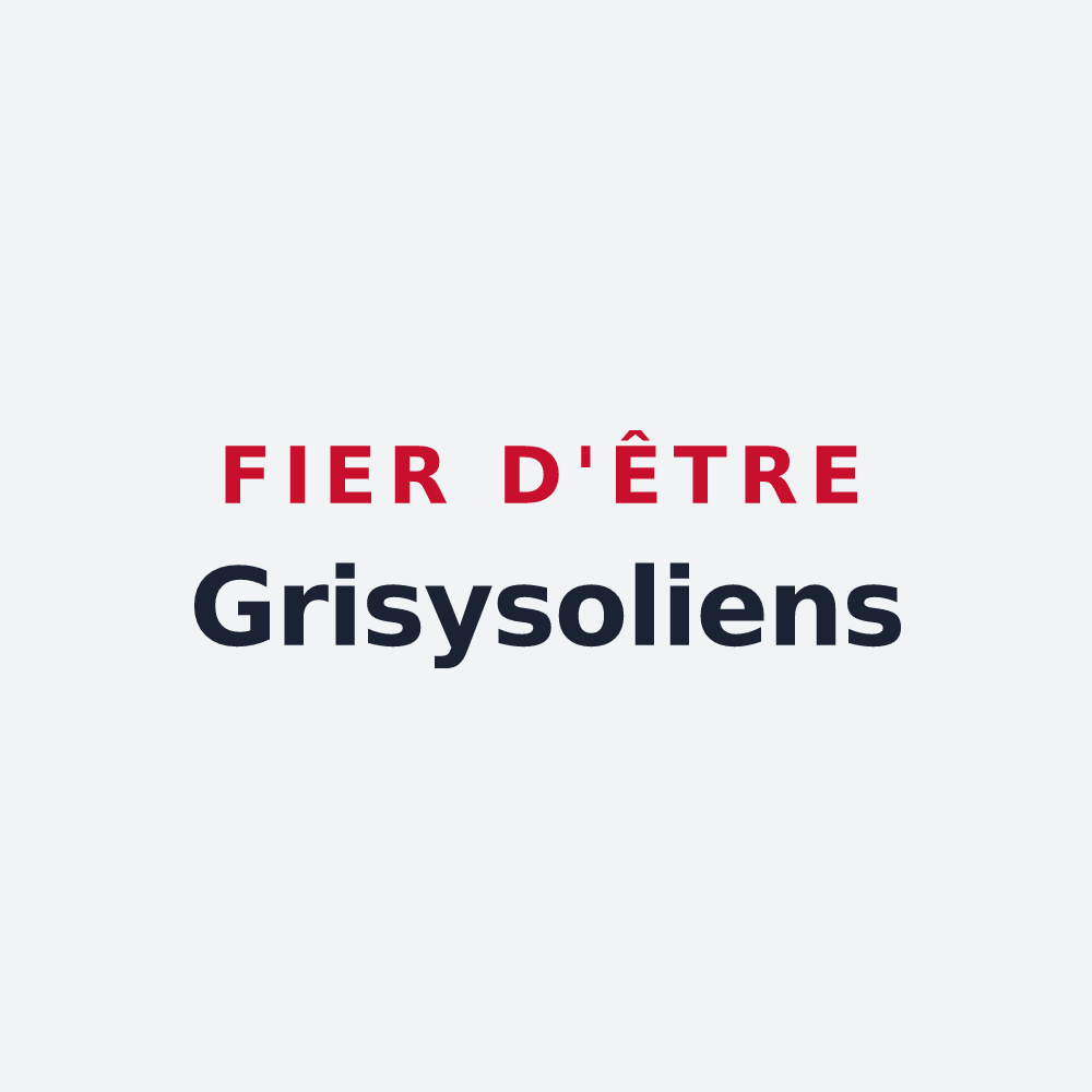 Poster « Fier d'être Grisysoliens » — design pour Grisy-Suisnes