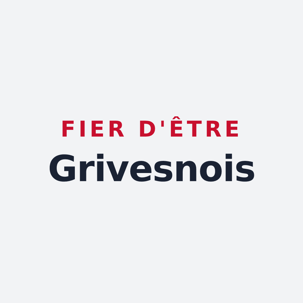 Poster « Fier d'être Grivesnois » — design pour Grivesnes
