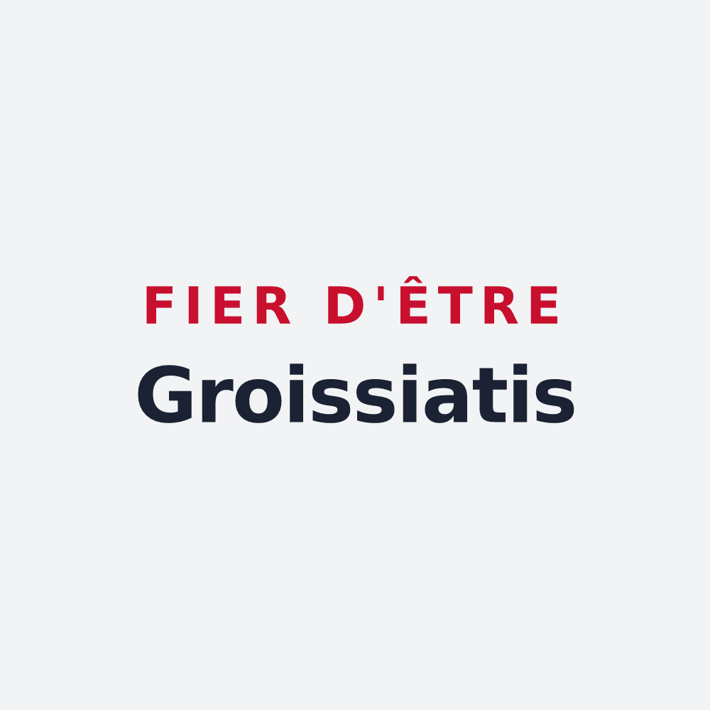 Poster « Fier d'être Groissiatis » — design pour Groissiat