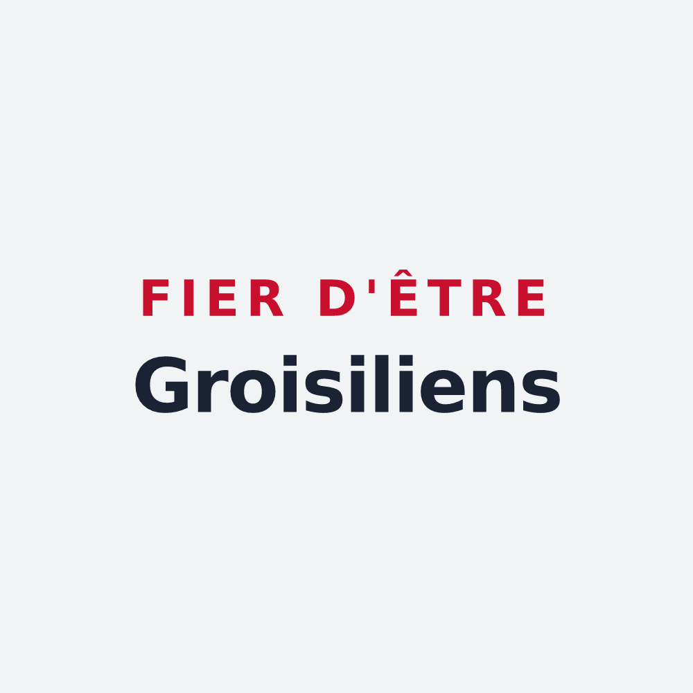 Poster « Fier d'être Groisiliens » — design pour Groisy