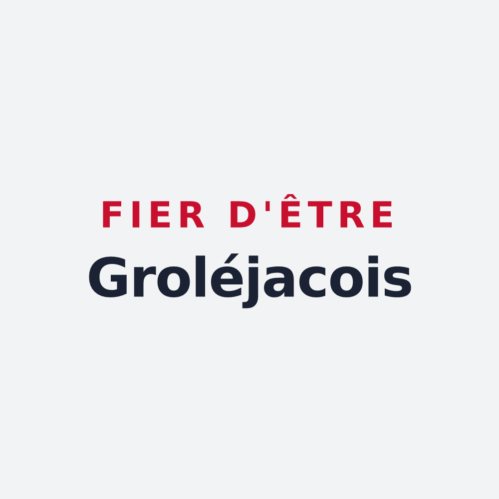 Poster « Fier d'être Groléjacois » — design pour Groléjac