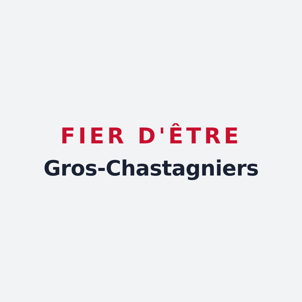 Poster « Fier d'être Gros-Chastagniers » — design pour Gros-Chastang