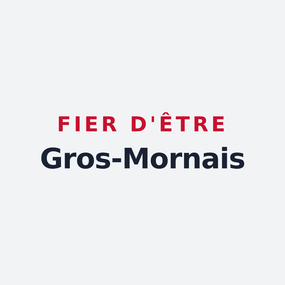 Poster « Fier d'être Gros-Mornais » — design pour Gros-Morne