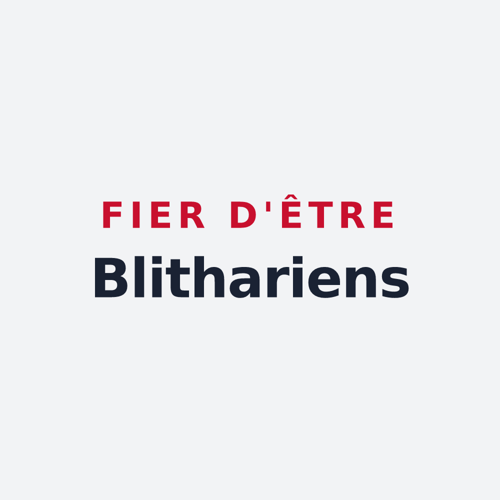 Poster « Fier d'être Blithariens » — design pour Grosbliederstroff
