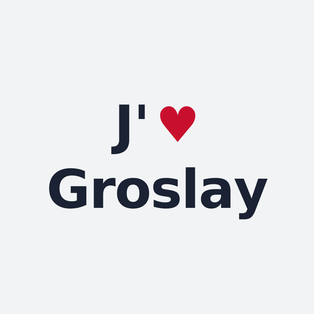 Poster personnalisé Groslay — design J'aime Groslay