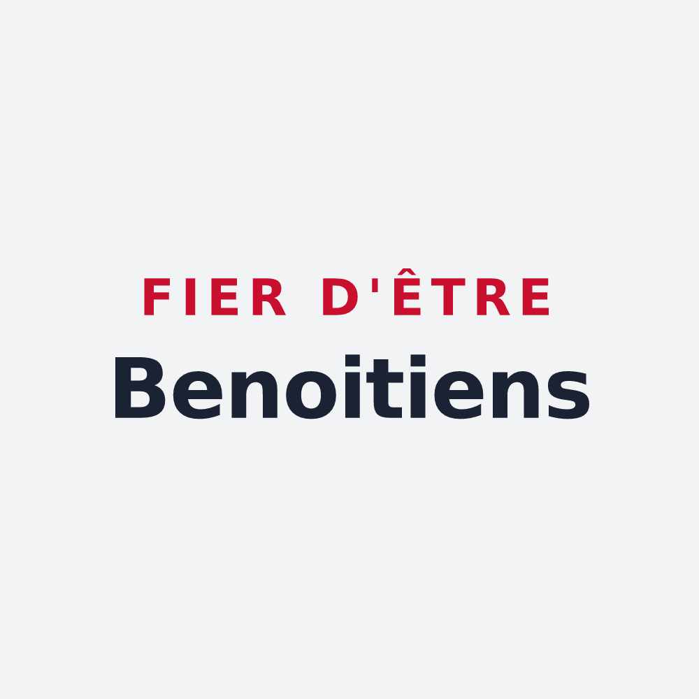 Poster « Fier d'être Benoitiens » — design pour Groslée-Saint-Benoit