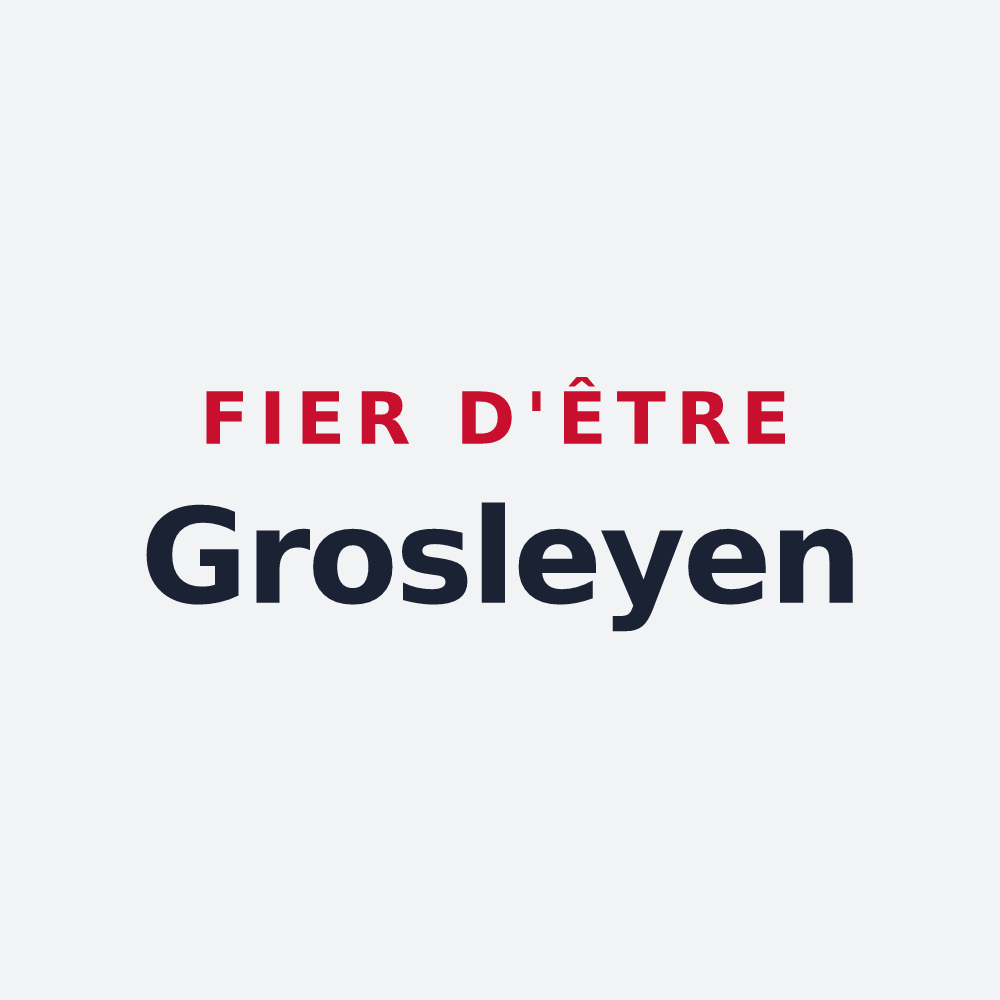 Poster « Fier d'être Grosleyen » — design pour Grosley-sur-Risle