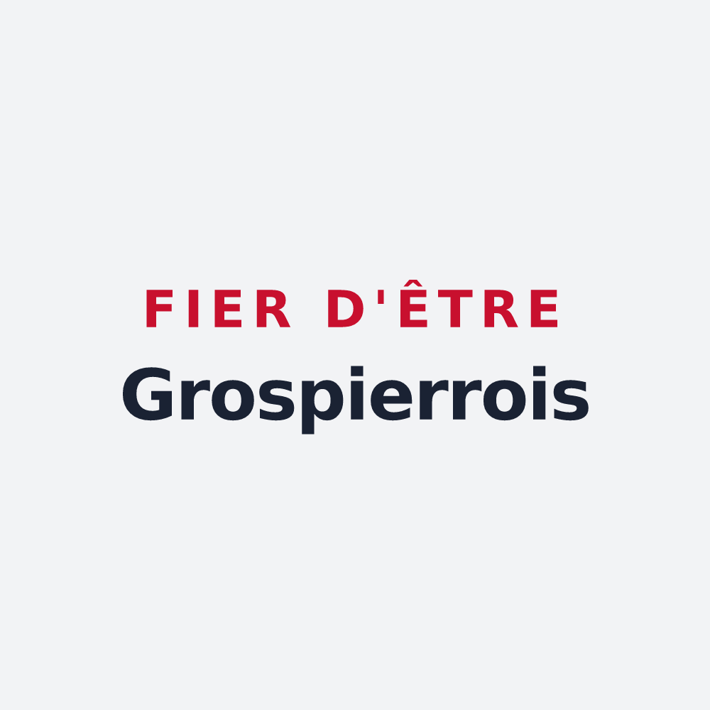 Poster « Fier d'être Grospierrois » — design pour Grospierres