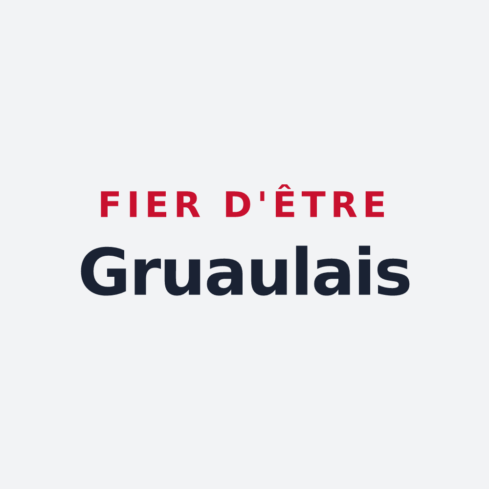 Poster « Fier d'être Gruaulais » — design pour Grues