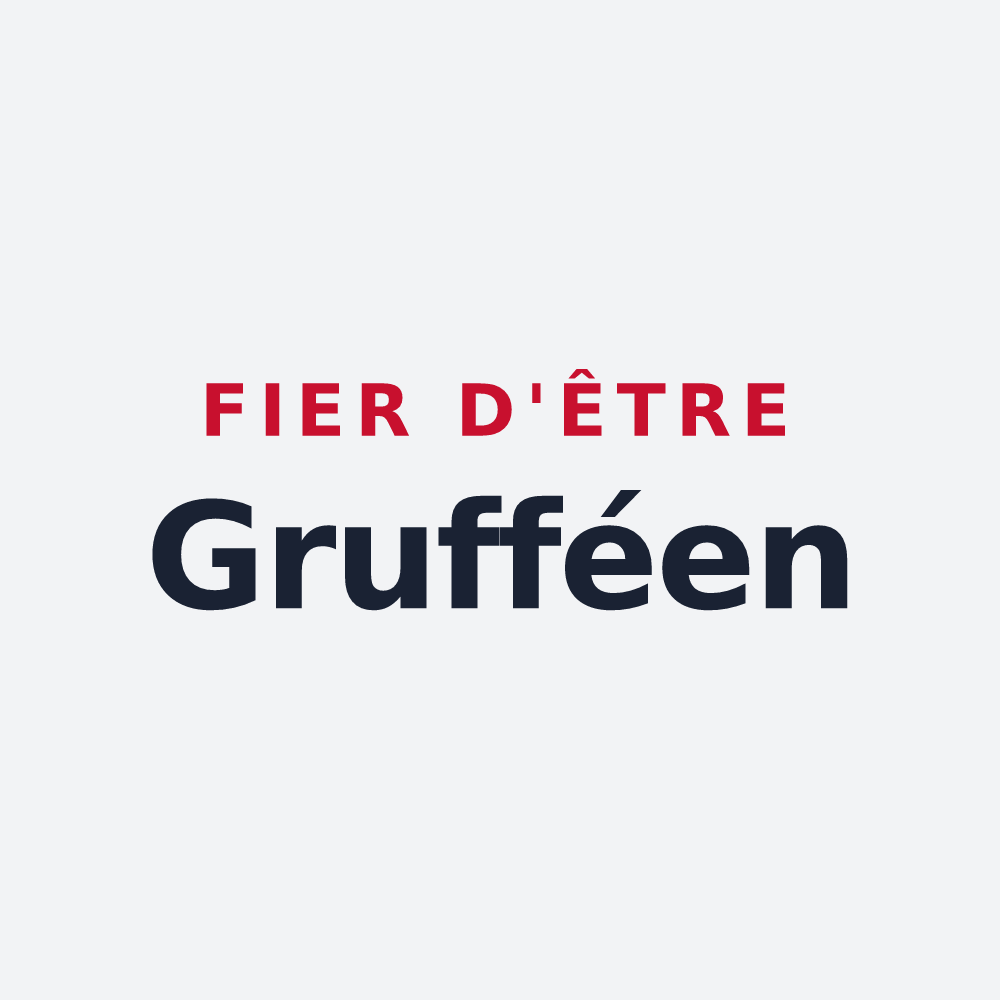 Poster « Fier d'être Grufféen » — design pour Gruffy