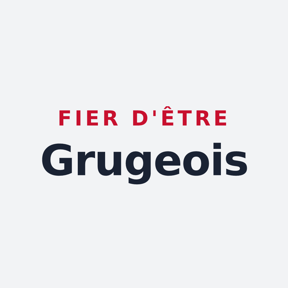 Poster « Fier d'être Grugeois » — design pour Grugies
