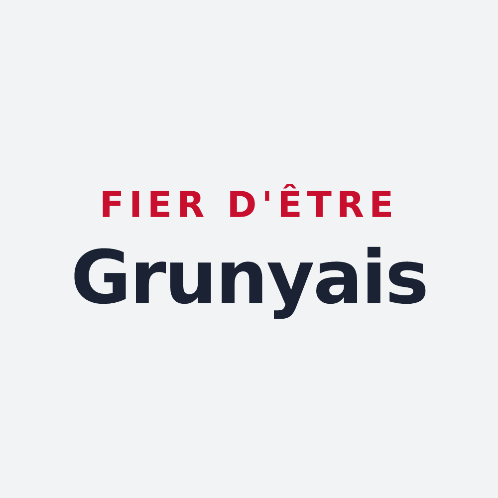 Poster « Fier d'être Grunyais » — design pour Grugny