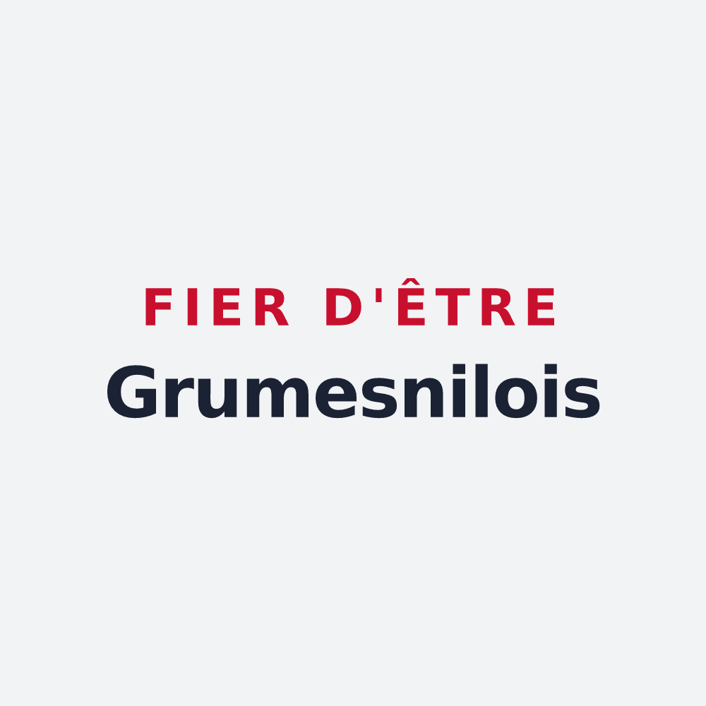 Poster « Fier d'être Grumesnilois » — design pour Grumesnil