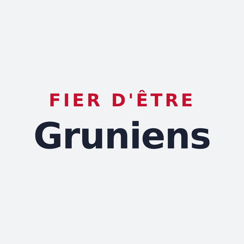 Poster « Fier d'être Gruniens » — design pour Gruny
