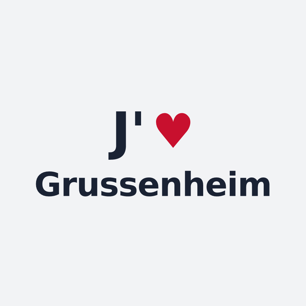 Poster personnalisé Grussenheim — design J'aime Grussenheim