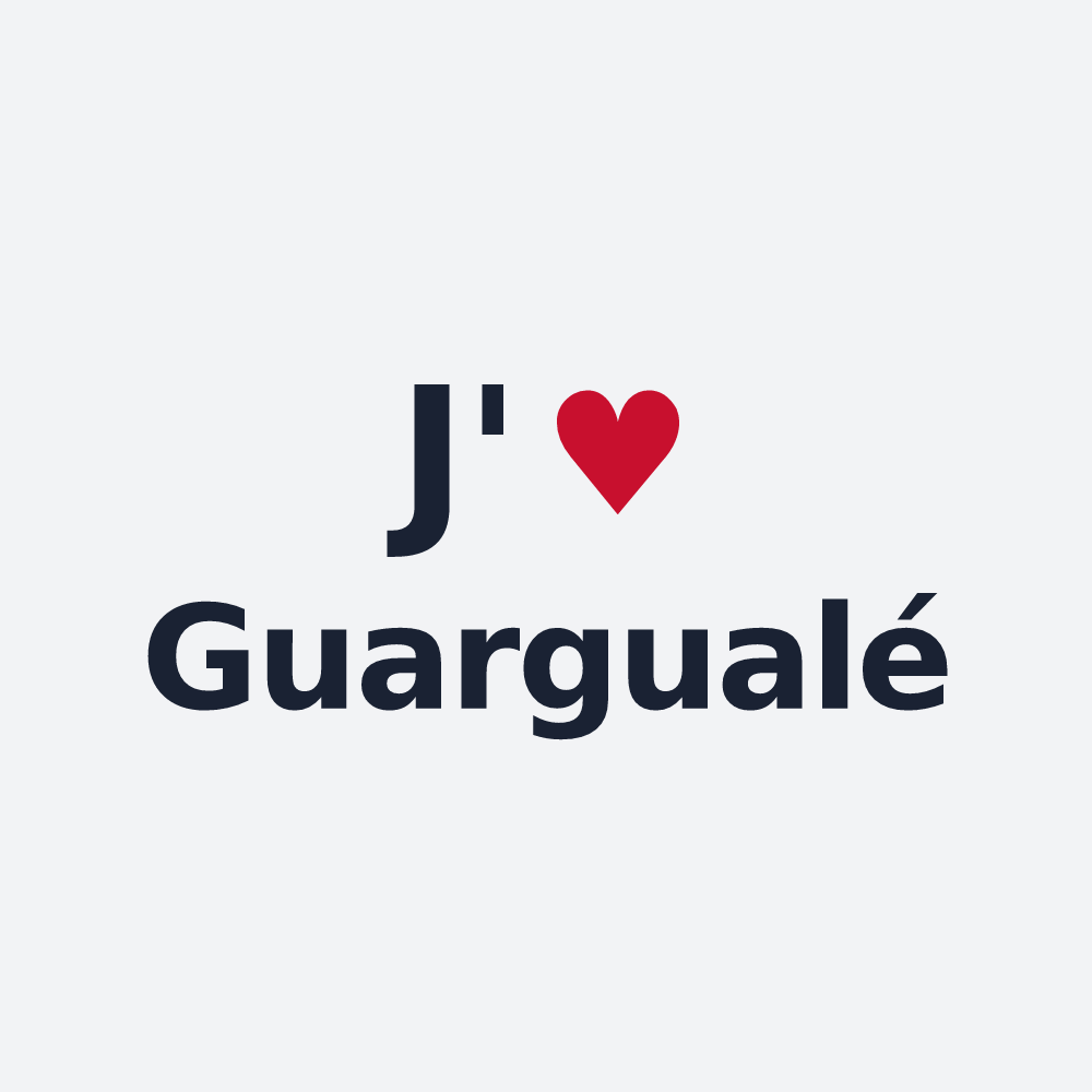 Poster personnalisé Guargualé — design J'aime Guargualé