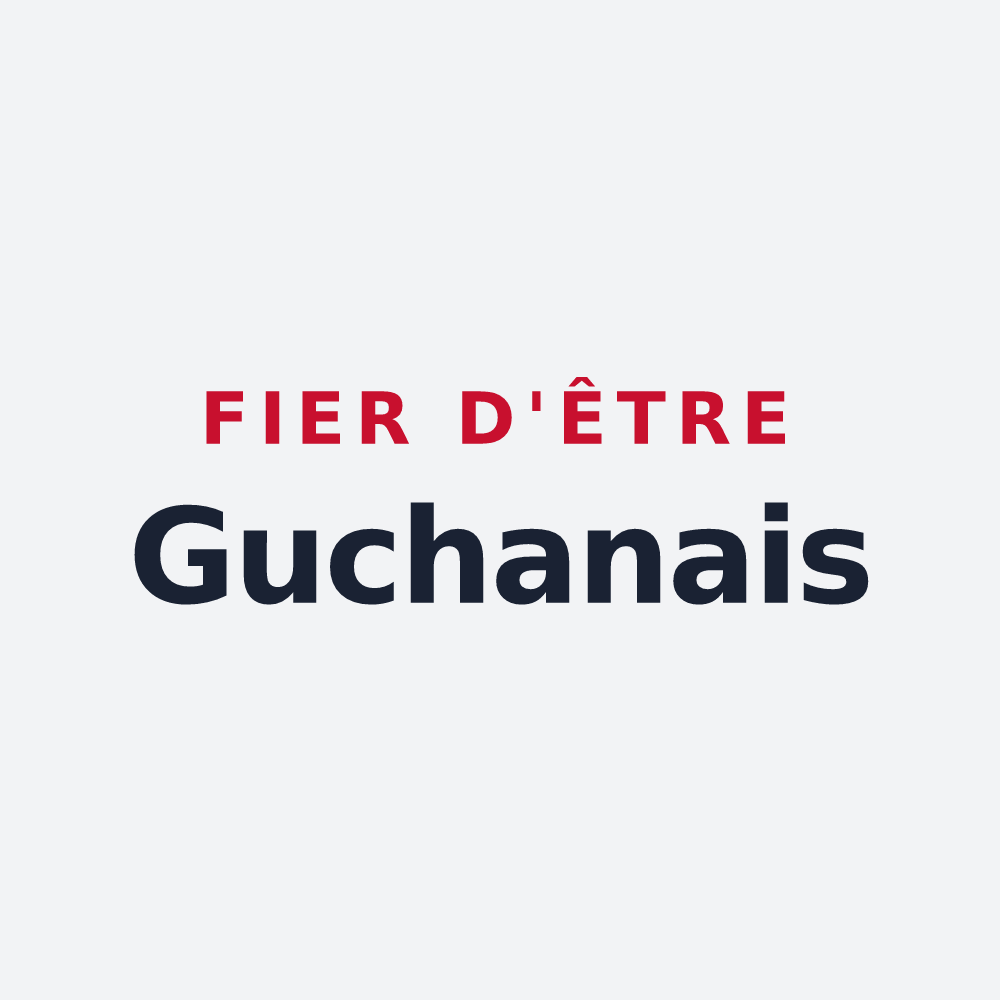 Poster « Fier d'être Guchanais » — design pour Guchan
