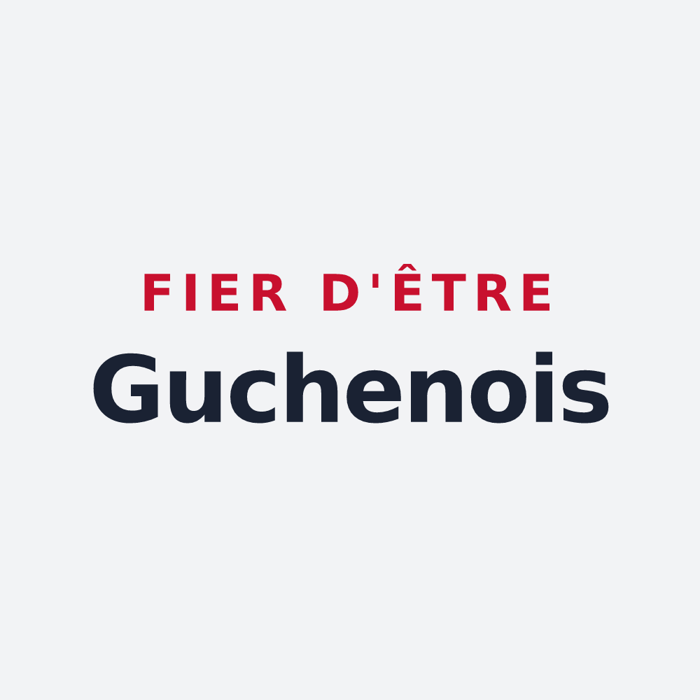 Poster « Fier d'être Guchenois » — design pour Guchen