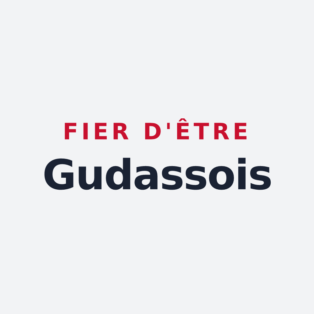Poster « Fier d'être Gudassois » — design pour Gudas