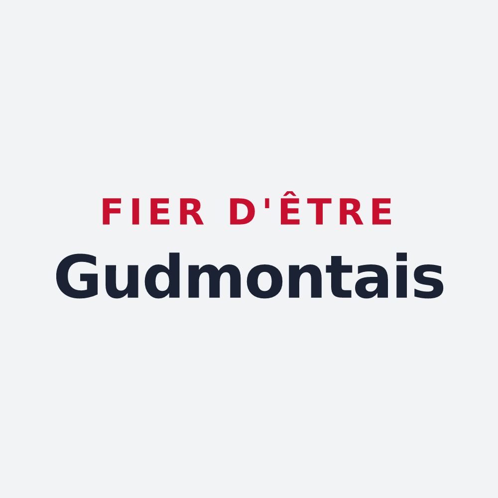 Poster « Fier d'être Gudmontais » — design pour Gudmont-Villiers