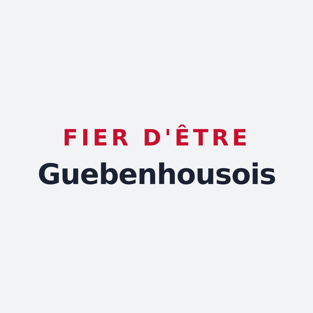 Poster « Fier d'être Guebenhousois » — design pour Guebenhouse